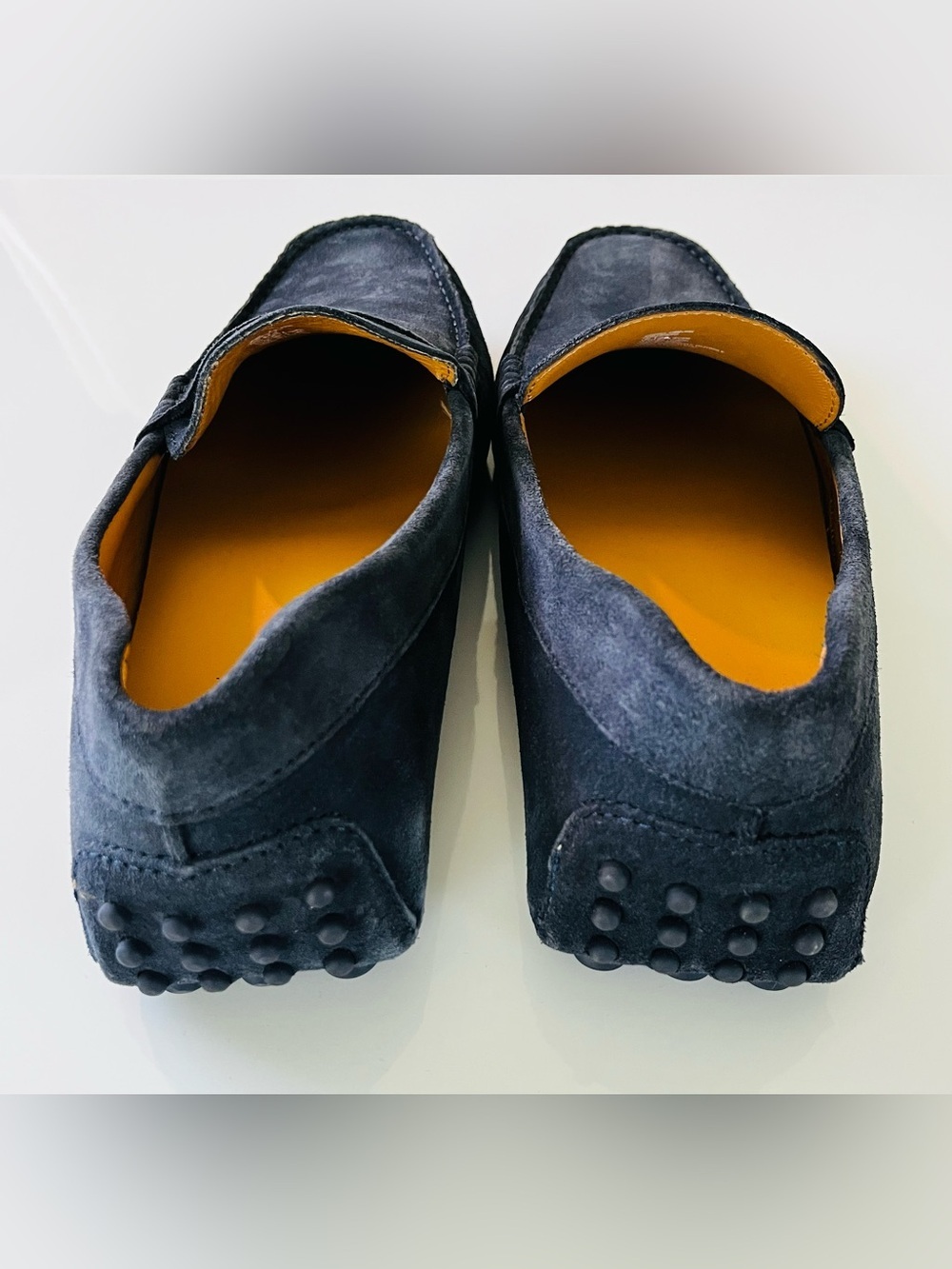 Greats Corsa Driver Hand Sewn Penny Loafers Navy Suede Leather Moccasin Men’s 11 - Picture 9 of 12